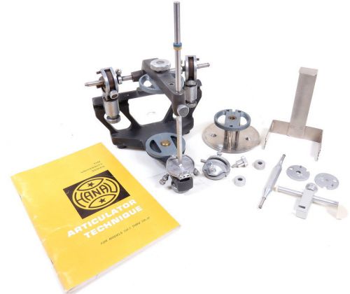 HANAU UNIVERSITY MODEL 130-22 DENTAL ARTICULATOR SYSTEM WITH ACCESSORIES BUNDLE