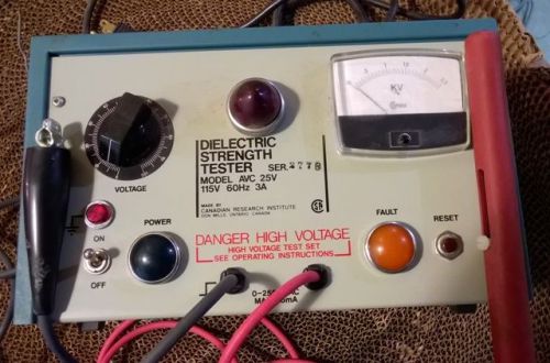 Criterion instruments dielectric strength tester model avc 25v  used for sale