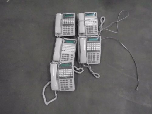 LOT OF 5 PANASONIC 28-KEY DIGITAL LARGE LCD BUSINESS PHONE, HAC VB-44223A-G