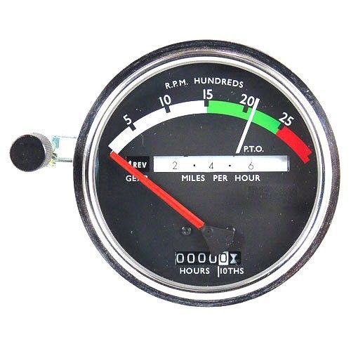 AFTERMARKET JOHN DEERE TACHOMETER W/ RED NEEDLE -AR50405, RE206854, AR50401