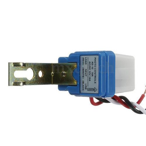 Auto On Off Photocell Street Light Photoswitch Sensor Switch AC/DC 12V 10A