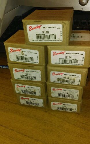 LOT OF 9, BROWNING, H1-1/4, SPLIT TAPER BUSHING, 1-1/4&#034; BORE