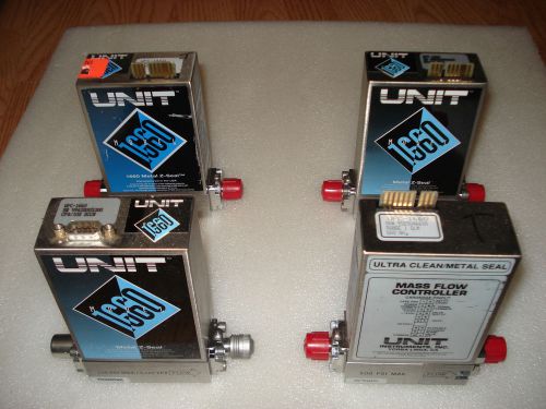 (4) UNIT INSTRUMENTS UFC-1660  MASS FLOW CONTROLLER