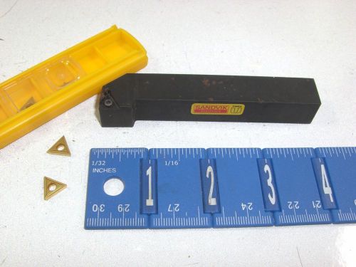 SANDVIK 5/8&#034; TOOL HOLDER WITH KENNAMETAL INSERTS