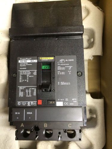 Square D HGA36030 30A 3P 480V Circuit Breaker - New