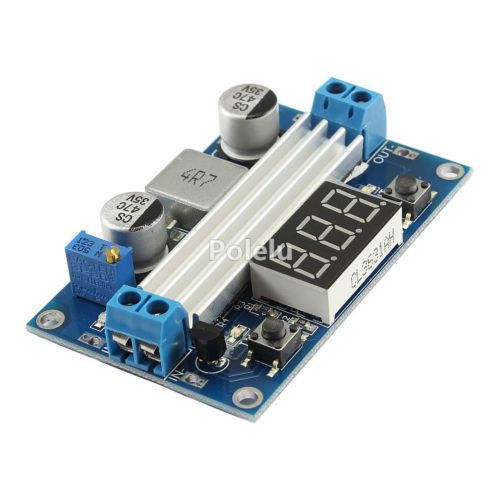 DC-DC 100W 3-35V to 3.5-35V Boost Converter Power Supply LED Voltmeter Module 6A