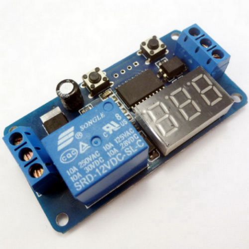 DC 12V LED Display Digital Delay Timer Control Switch Module PLC Automation E2