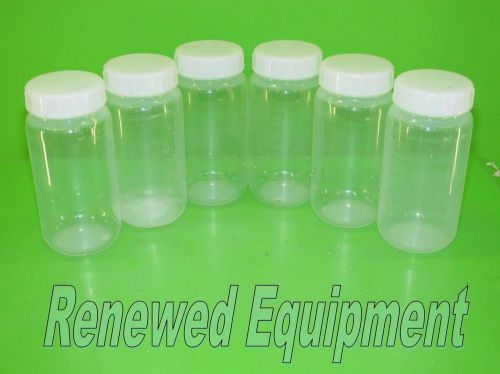 Nikko 2000mL Plastic Lab Storage Bottles with Caps LOT of 6