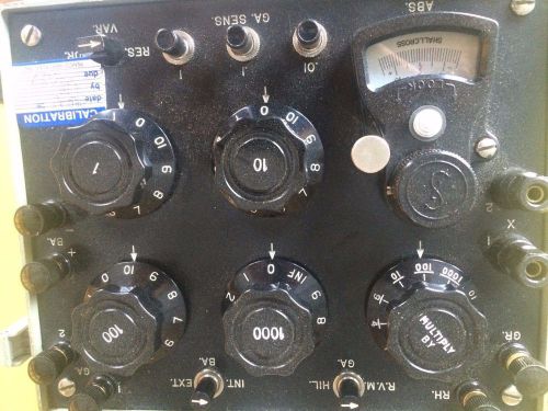 VINTAGE Taffet Electronics Inc. Resistance Bridge ZM-4B/U