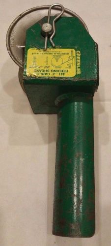 Greenlee 441-3 Feeding Sheave for 3&#034; Conduit tugger puller