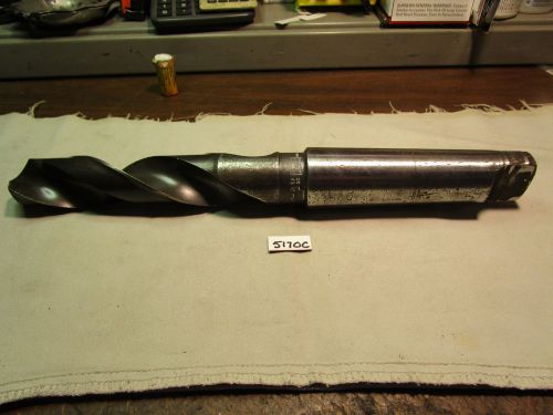 (#5170c) resharpened usa made 1-17/32 inch morse taper shank drill for sale