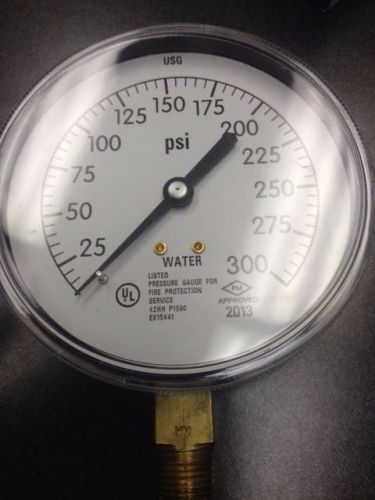 Sprinkler Gauge Ametek US Gauge 167442 FM &amp; UL Approval 0-300 psi