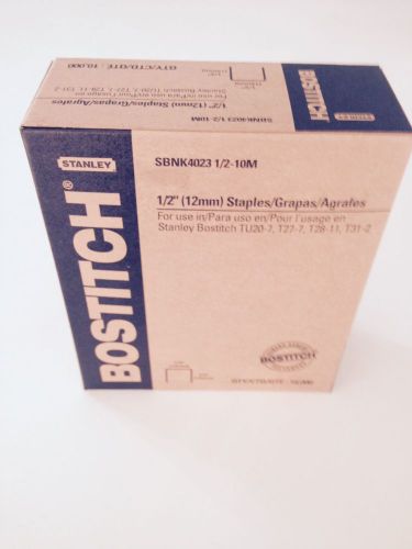 Stanley Bostitch 1/2 Inch Staples Box Of 10,000 New