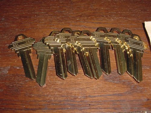 Locksmith nos 50 key blanks lot of 50 sc1 schlage keyway bulk keys uncut for sale