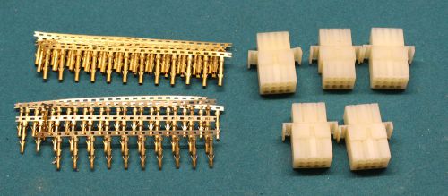 GENUINE MOLEX 12 PIN CONNECTORS WITH GOLD PINS  ? SCRAP