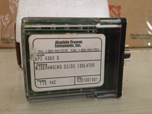 Absolute Process Instruments API 4380 G Widerange DC to DC Isolator Industrial