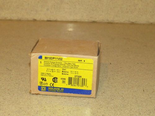 SQUARE D 8910 DEFINITE PURPOSE  CONTACTOR 8910DP11V02 - NEW IN BOX