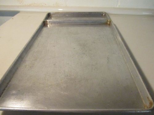 Lot of 5 Used Full Size Aluminum Baking Sheet Pans 18&#034; x 26&#034; Commercial Grade