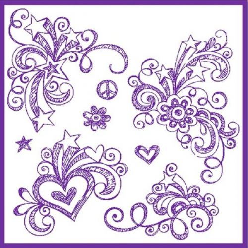 30 Custom Purple Dream Art Personalized Address Labels
