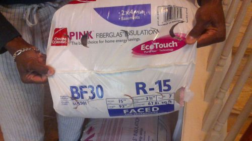 New Owens Corning BF30 R-15 faced fiberglass insulation