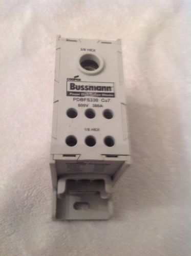 COOPER BUSSMANN PDBFS330 600V 380A Power Distribution Block