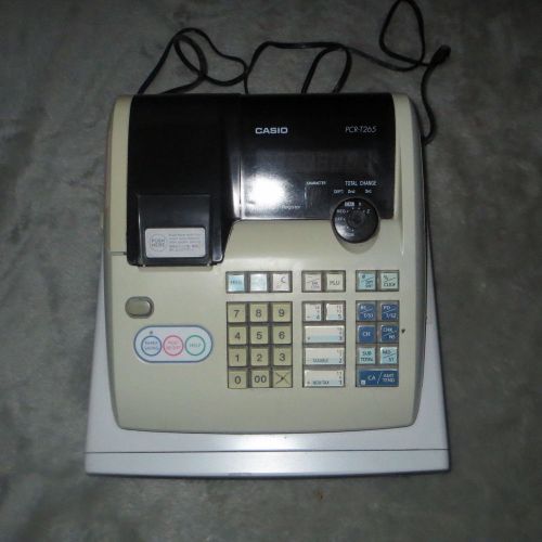 Casio PCR-T265 Cash Register w/ Manual + 3 Keys !!