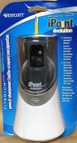 WESTCOTT IPOINT EVOLUTION TITANIUM BATTERY POWERED PENCIL SHARPENER (N44)