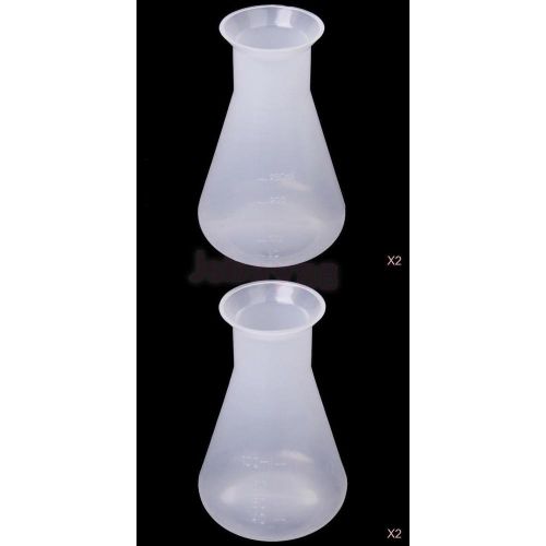 4x 100ml/250ml Laboratory Test Chemical Graduated Conical Flask Container Bottle