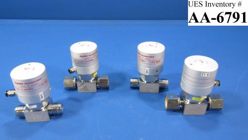 Fujikin FPR-UDDF-71-9.52-NL-UP Valve FPR-UDDF-71-9.52-2-NL-UP Lot of 4 used