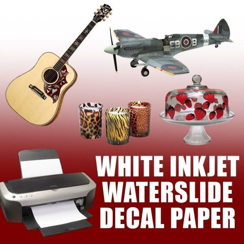 Inkjet WaterSlide Decal Paper WHITE 11&#034; x 17&#034; 100 sheets :)