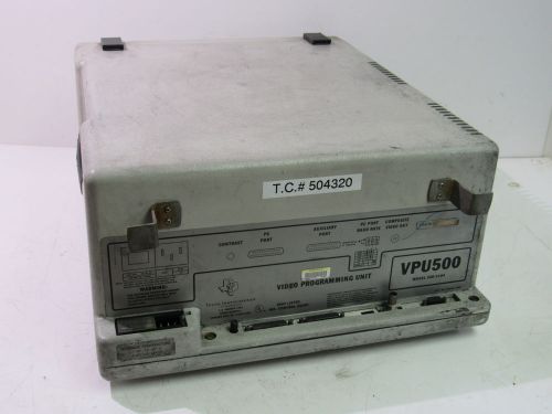 TEXAS INSTRUMENTS VPU500 500-3104 VIDEO PROGRAMMING UNIT ***GOOD***