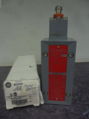 New Allen Bradley 802XR-DF7  Push Type Contact Limit Switch 802XRDF7 Ser. A NIB