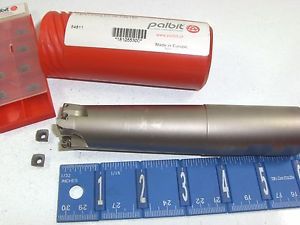 Palbit 1-1/4&#034; indexable high feed end mill with inserts for sale