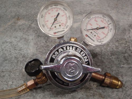 Matheson Pressure Regulator Model 8H580, Nitrogen Argon Helium Krypton Xenon