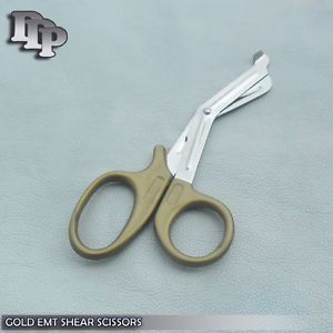 PARAMEDIC EMT TRAUMA SHEARS SCISSORS FIRST AID 7.25&#034; Gold