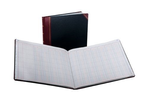 Boorum &amp; Pease 25 Series Columnar Book, 24 Column, 150 Page, Black/Red