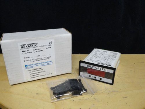 TEXMATE * (NEW) DIGITAL RELAY METER POWER * PN: DL-40 * PSI:85-265VAC 95-370 VDC