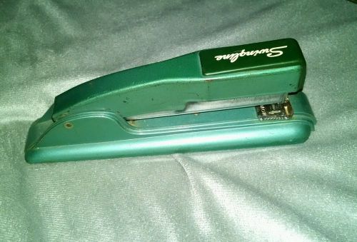 Vintage swingline 27 stapler art deco green, working for sale
