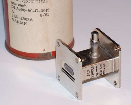 1 Varian 1B63A X-band Waveguide Valve (Tube)