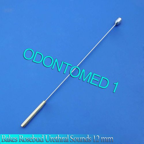 One Pc Bakes Rosebud Urethral Sounds 12MM Gold Plated