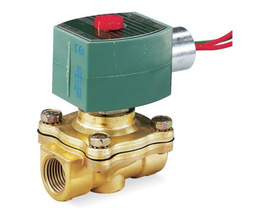 Red hat 8210g006 solenoid valve, 2/2,3/8&#034;, nc, 120v, brass for sale