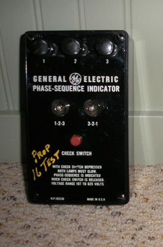 General Electric 5467032G5 Phase Sequence Indicator - Used