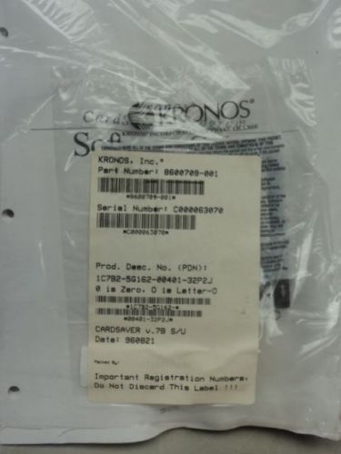 NEW KRONOS TIME CLOCK 8600709-001 CARDSAVER PROGRAM V.7B