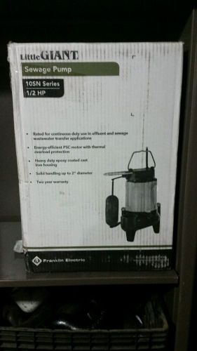 Little Giant 10SN-CIA-SFS - 1/2 HP Cast Iron Sewage Pump (2&#034;) w/ Vertical Float