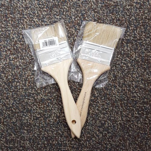 (2) RCD Mastics #307250 2.5&#034; Mastic Brushes - NEW!