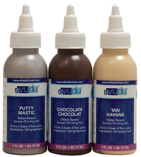 YUDU Neutral Colors Inks (Putty, Tan, Chocolate) 3 oz. each     625007