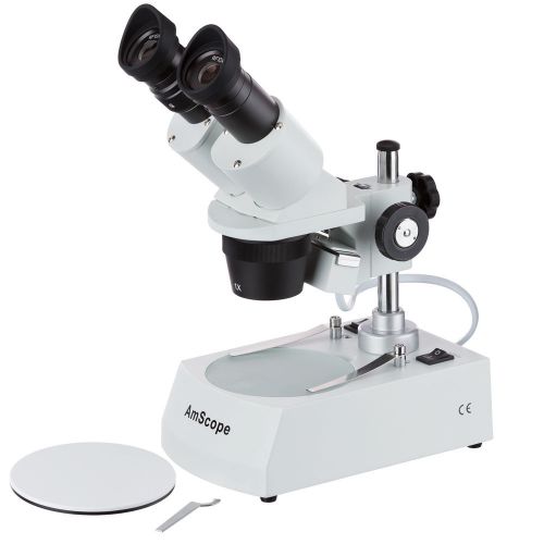 Amscope se305r-p student forward binocular stereo microscope 10x-30x for sale