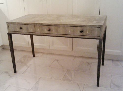 Modern Shagreen Geometric Desk