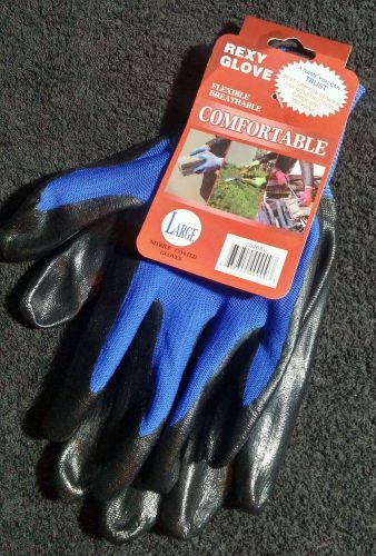 Rexy Glove All Purpose Glove Large Construction Gardening Mechanic Free Shipping