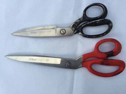 Wiss scissors shears. one 10&#034; 20w and one  12&#034; 22p cleaned and sharpened !! for sale